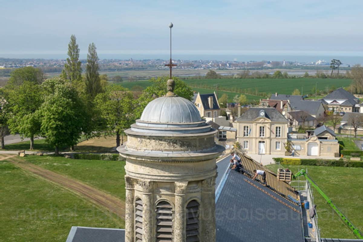 Chantier église Amfreville - Réfection complète de la couverture
